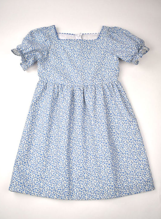 Vintage Floral Puff Sleeve Dress
