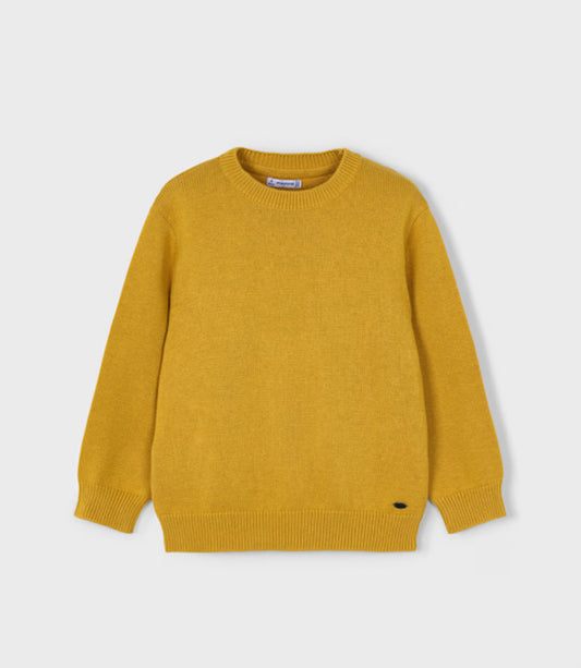 Boy Basic Sweater- Mustard