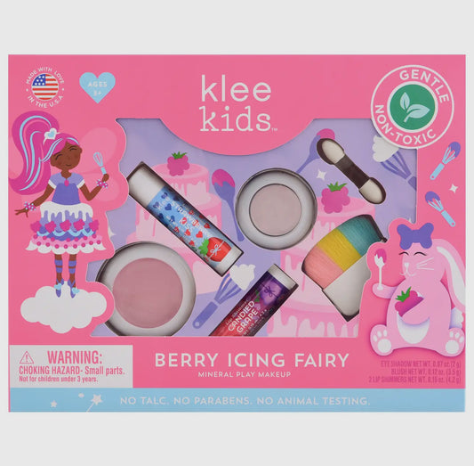 Enchanted Fairy- Klee Kids Natural Play Makeup Kit 4pc- Berry Icing Fairy