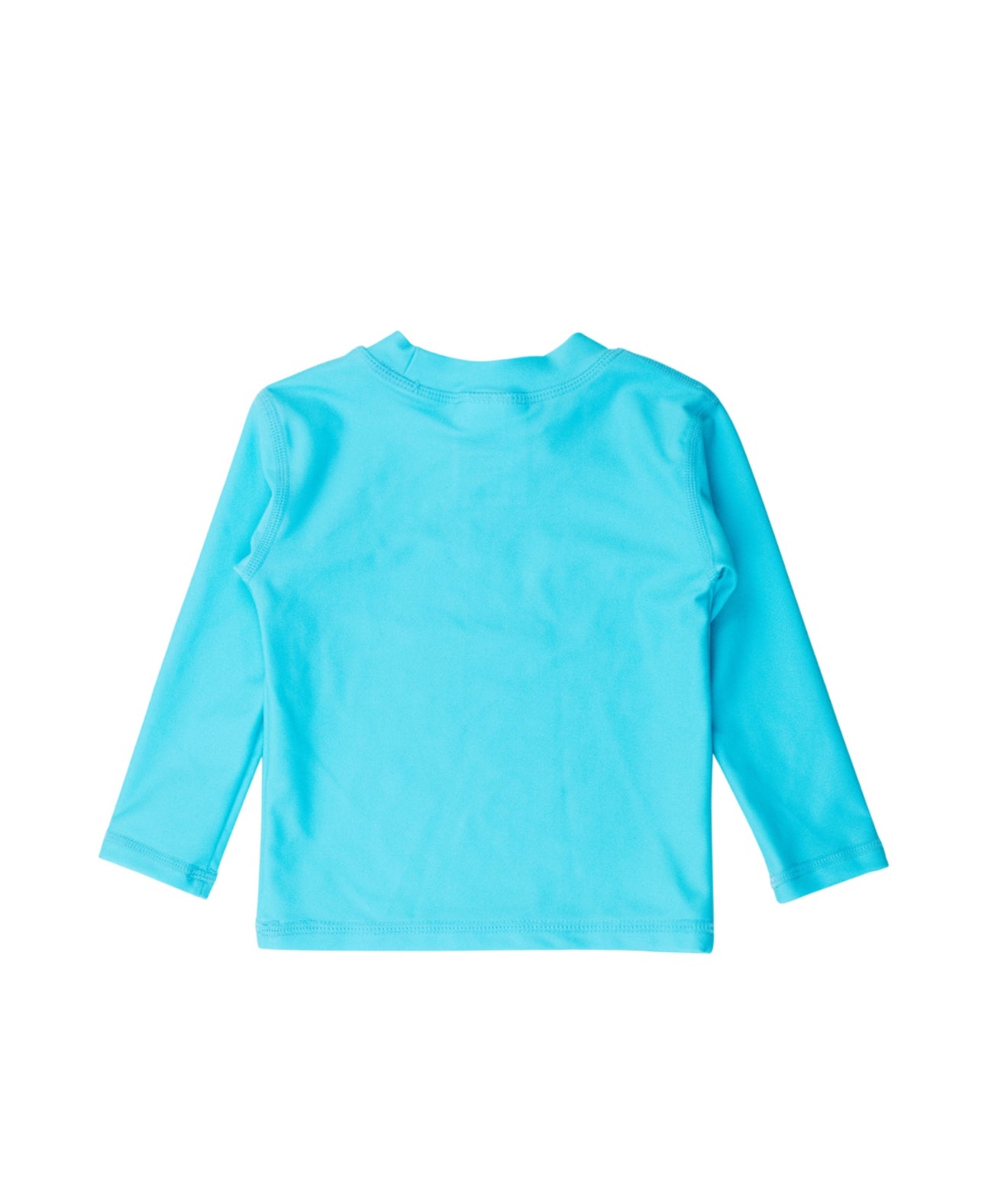 Long Sleeve Rash Guard- Bright Aqua