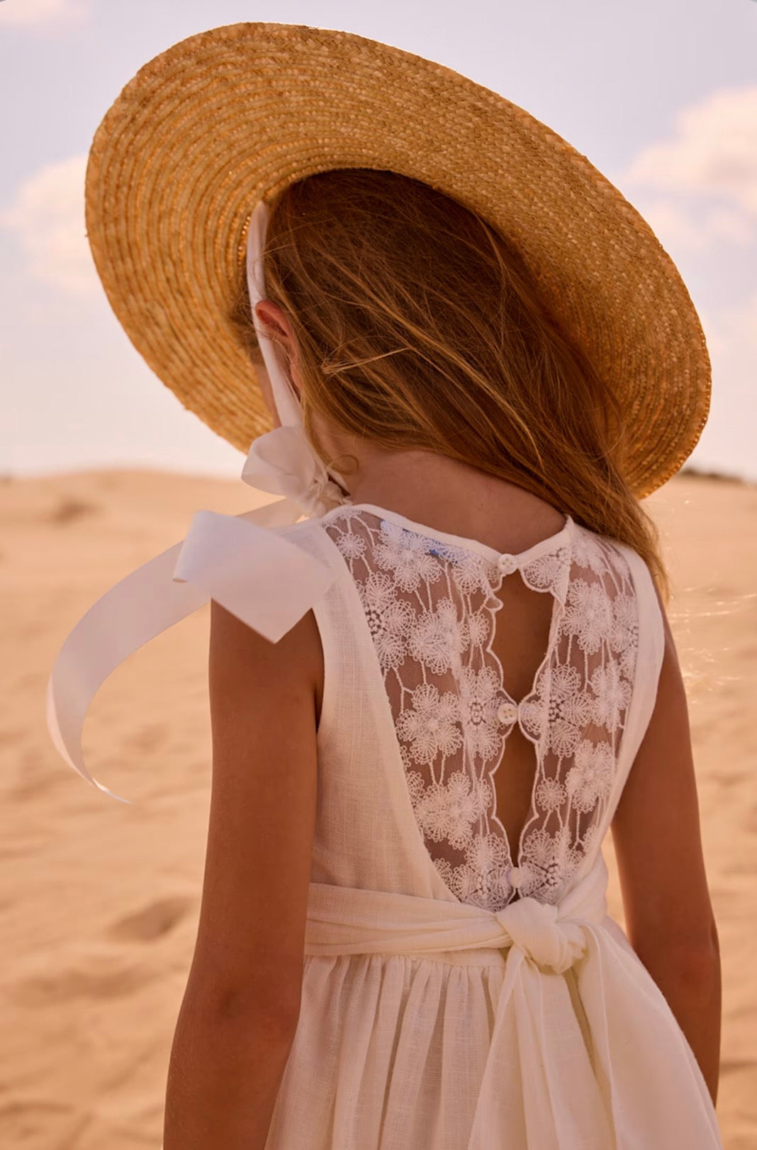 Natural-Girl Embroidered Dress