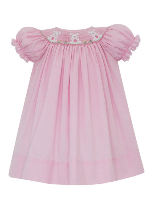 BUNNIES GIRL´S - Pink microcheck bishop