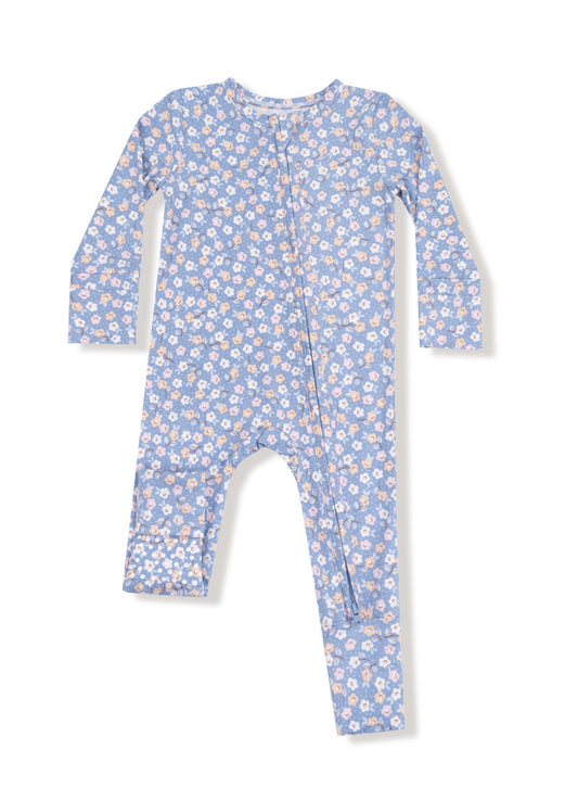Country Calico-2 Way Zipper Romper