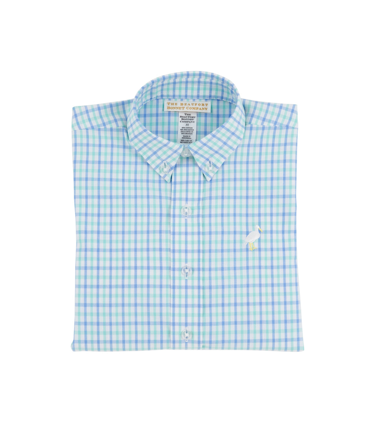 Dean’s List Dress Shirt-Sunrise Blvd Blue and Turks Teal Chandler Check/ Multicolor