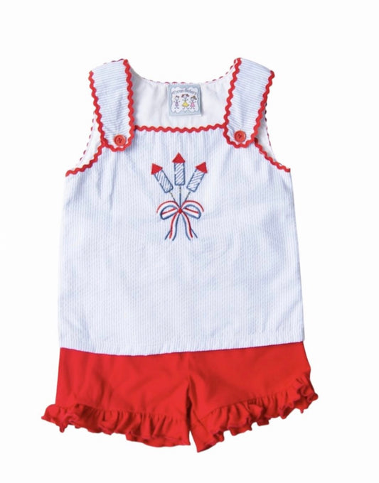 Fireworks Girls Short Set