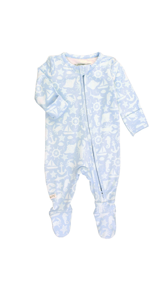 Baby Boys Footed One Piece Pajama-Coastal Treasures