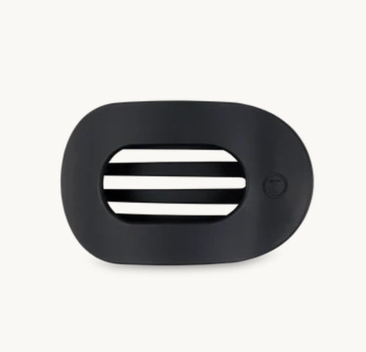 Midnight Matte Small Flat Round Hair Clip