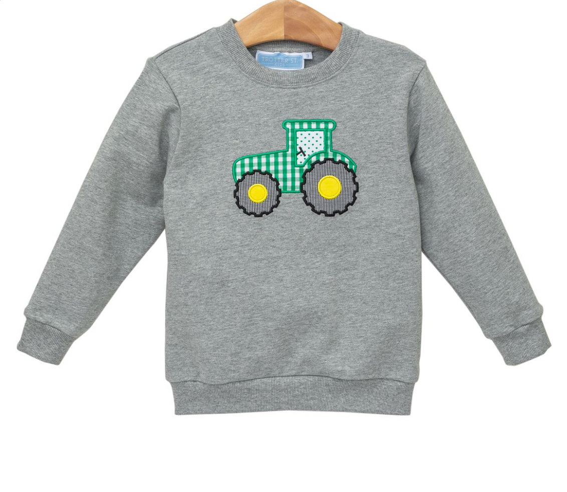 French Terry Pullover- Tractor