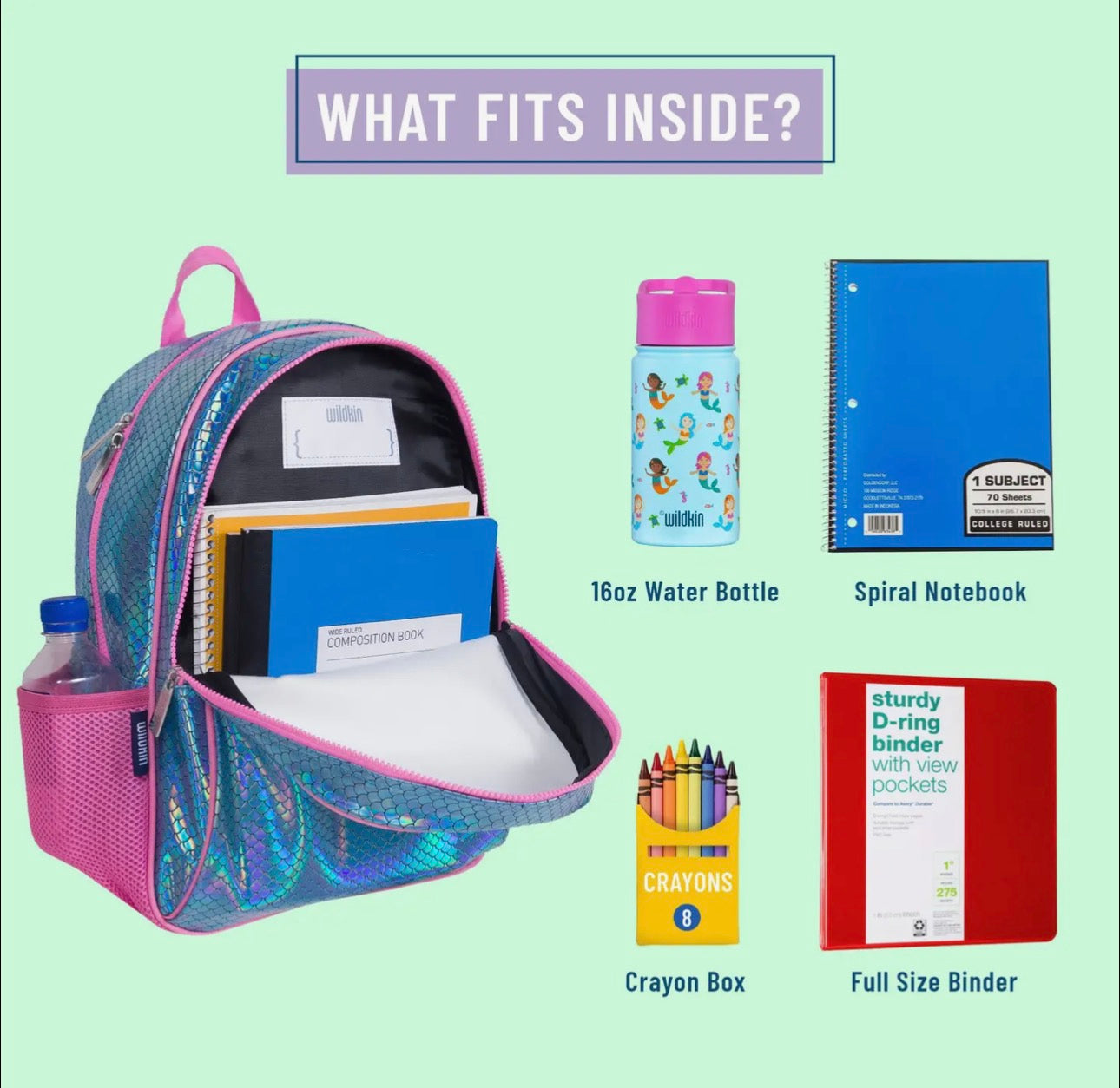 Mermaid Scales Backpack-15in