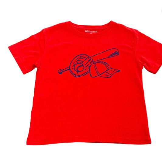SS Red/Navy Baseball T-Shirt