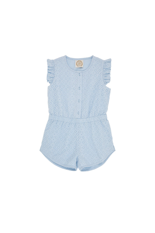 Marion Rose Romper-Eyelet, Buckhead Blue