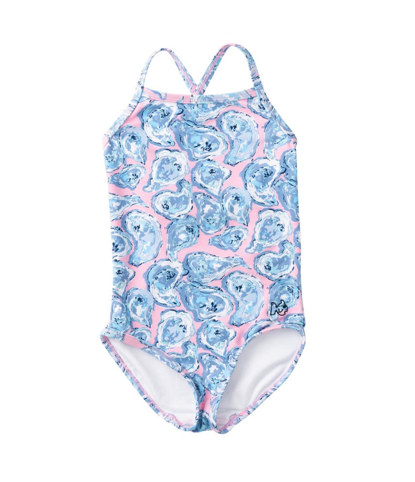 Girls' Spring Tides Swimsuit- Oyster