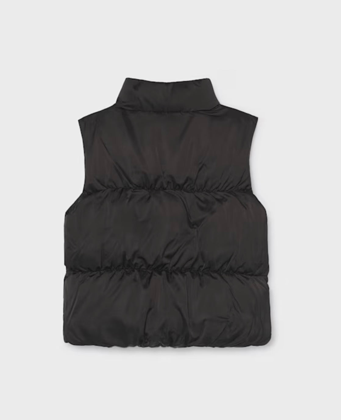 Girl Satin Vest-Black