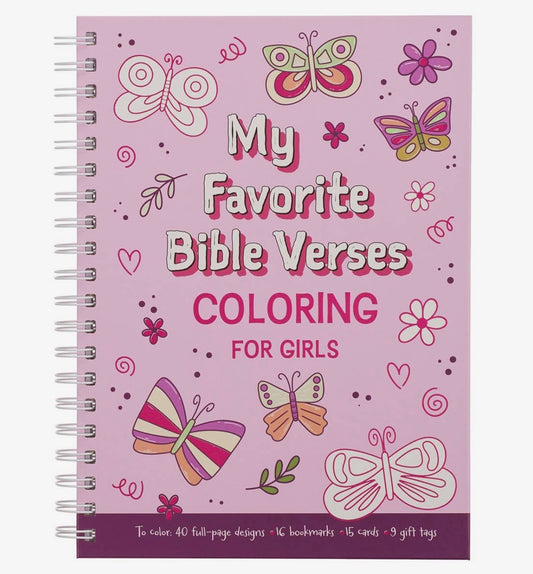 Coloring Book Favorite Bible Verses for Girls