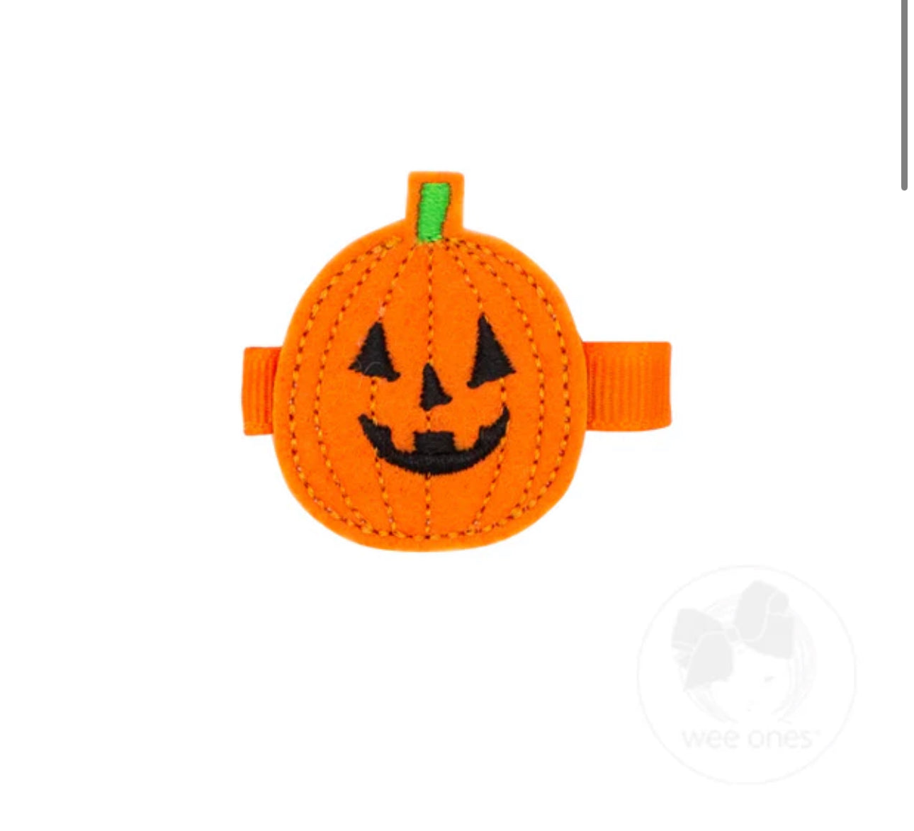 Felt Halloween-Themed Hair Clip, Jack O Latern