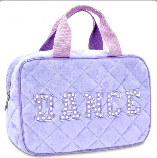 Love to Dance Quilted Large Cosmetic Bag