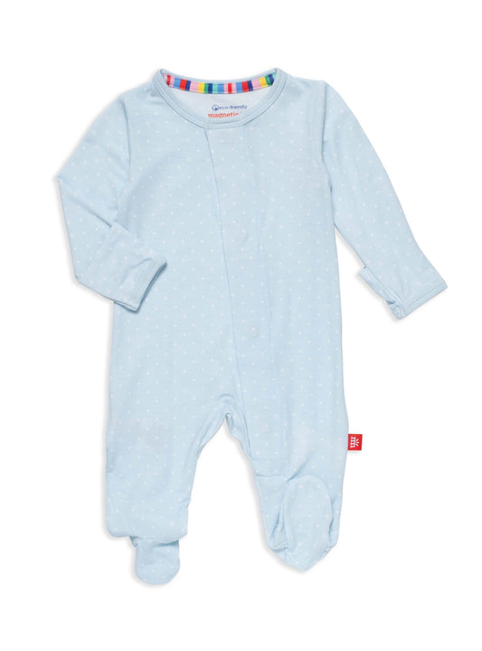 Pin Dot Blue Footie
