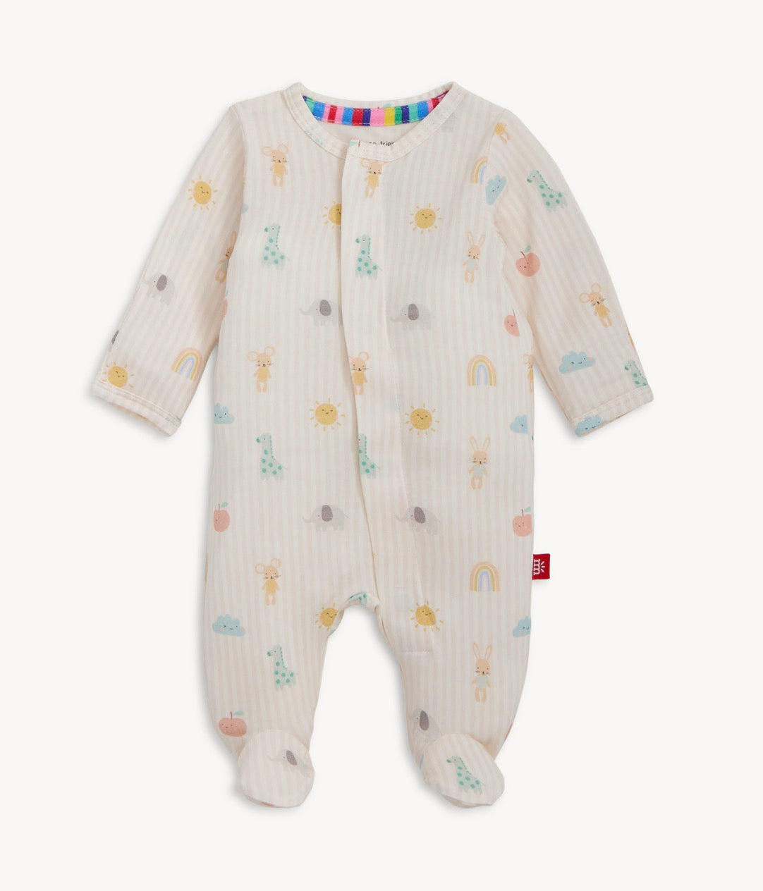 Lullaby Sky Pink Modal Magnetic Footie