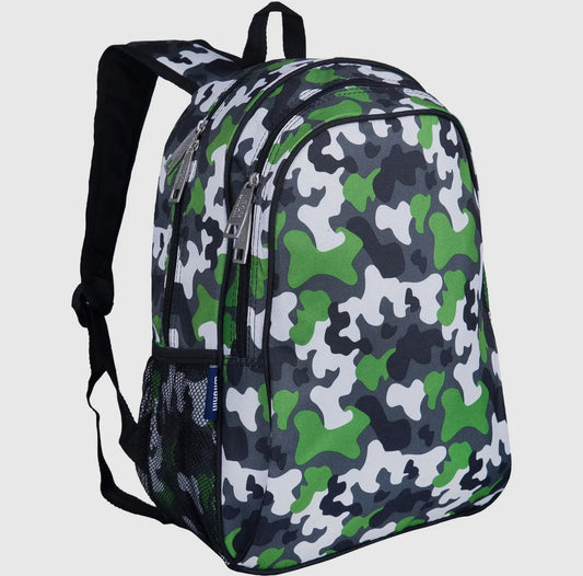 Green Camo Back Pack 15in
