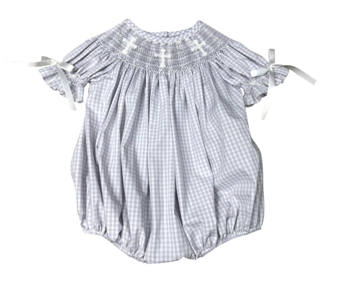 Faith Smocked Girls Bubble