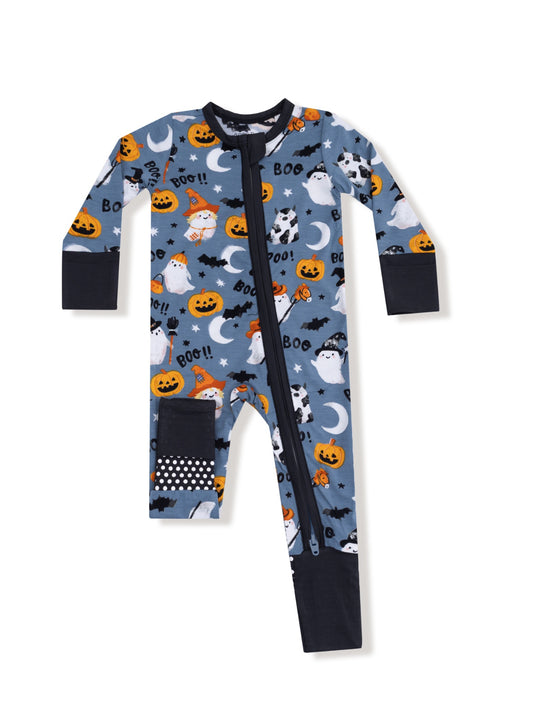 Costume Ghost-Glow in the Dark- 2 Way Zipper