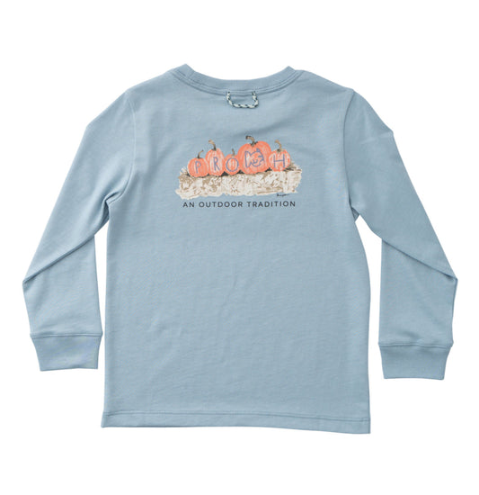Long Sleeve Cotton Tee-Ash
