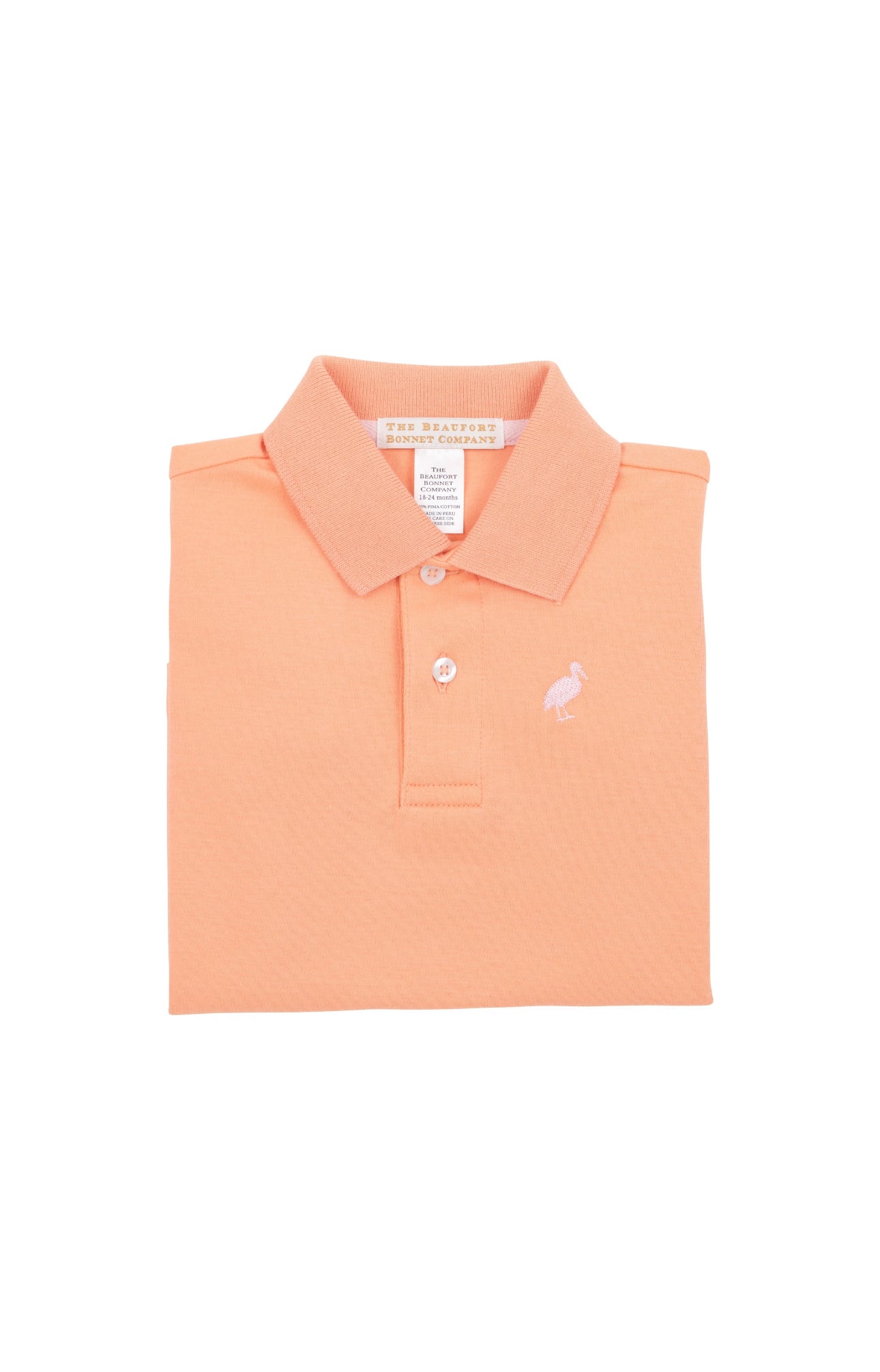 Prim and Proper Polo SS-Pima-Seashore Sherbet, Palm Beach Pink