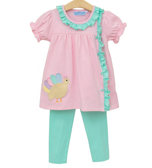 Turkey Ruffle Pant Set