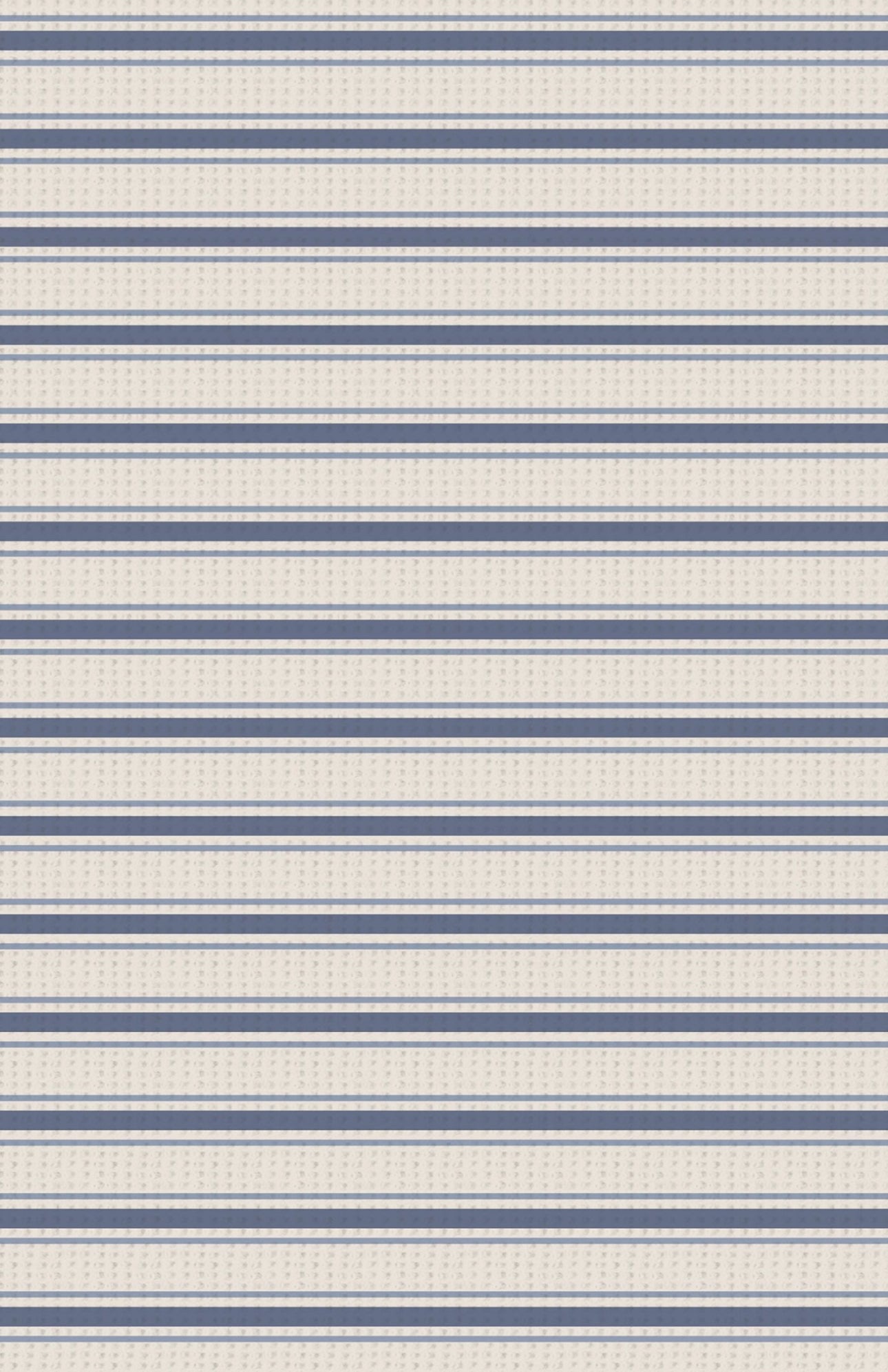 Vintage Stripe-Blue- 2 Way Zipper Footie