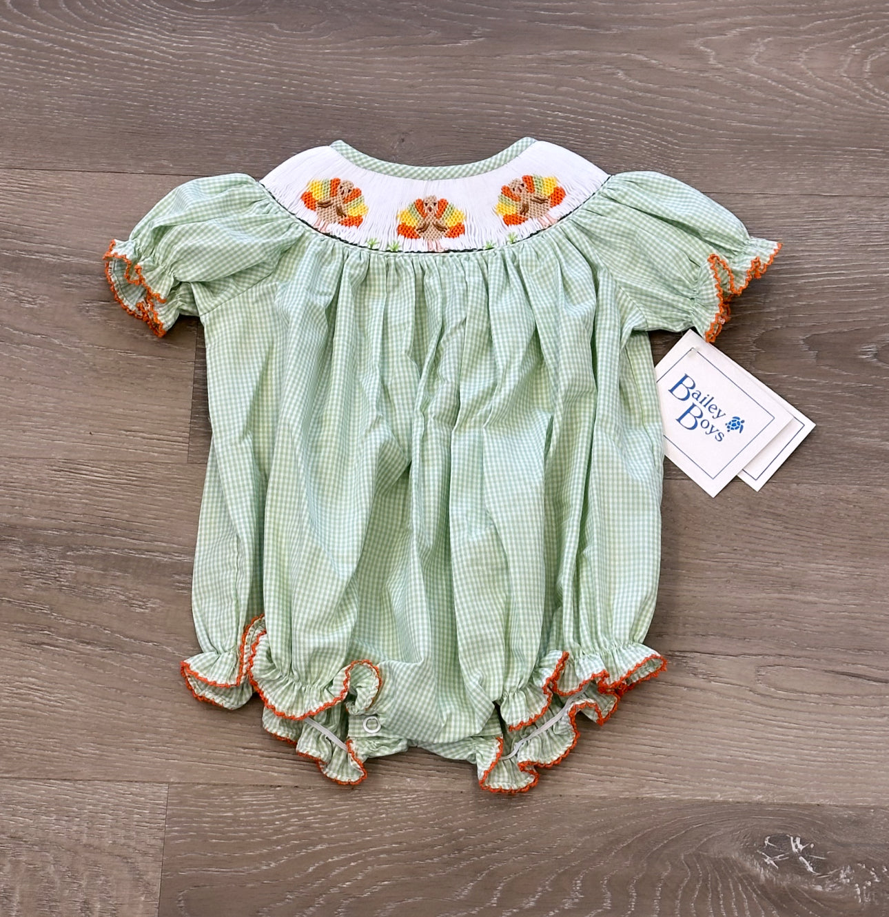 Turkey Trio, Bishop Short Romper