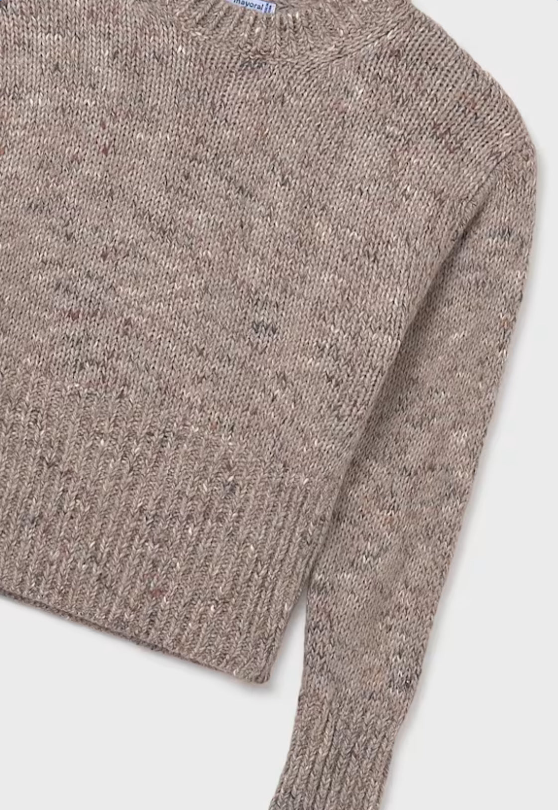 Taupe Mix- Girl Knit Sweater