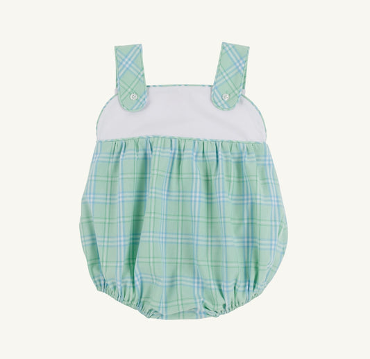 Bingham Bubble - Worth Ave White/Pelham Bay Plaid (Green)
