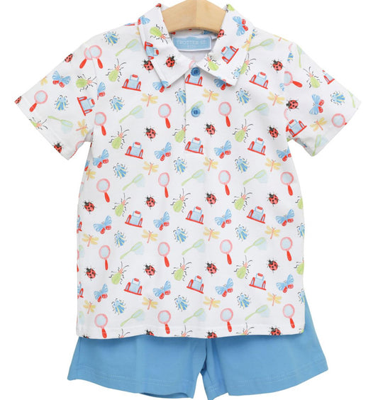 Little Explorers Polo Short Set