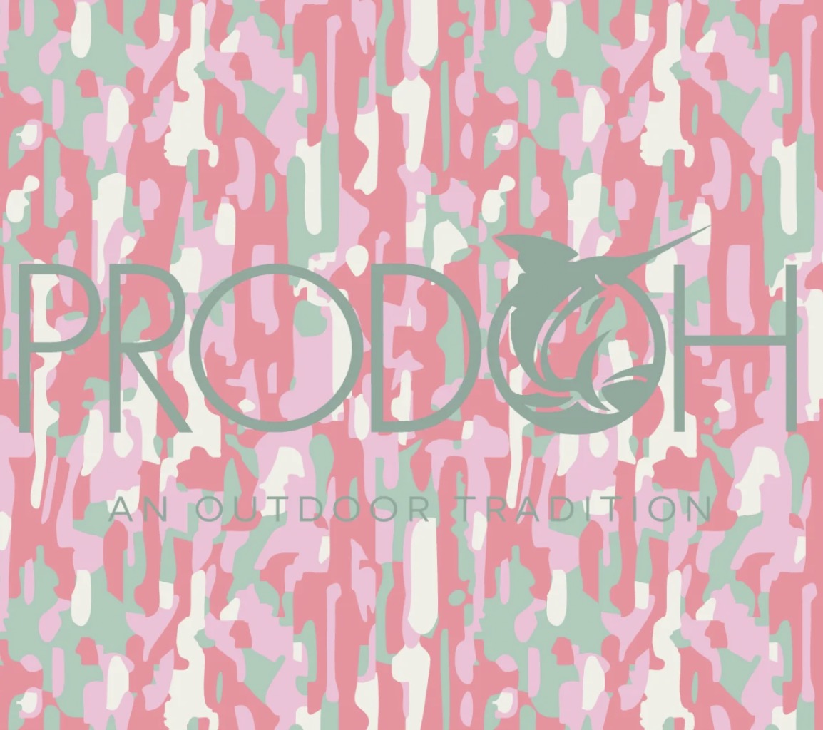 Girls' Pro Performance Hoodie T-shirt in Geranium Pink Camo