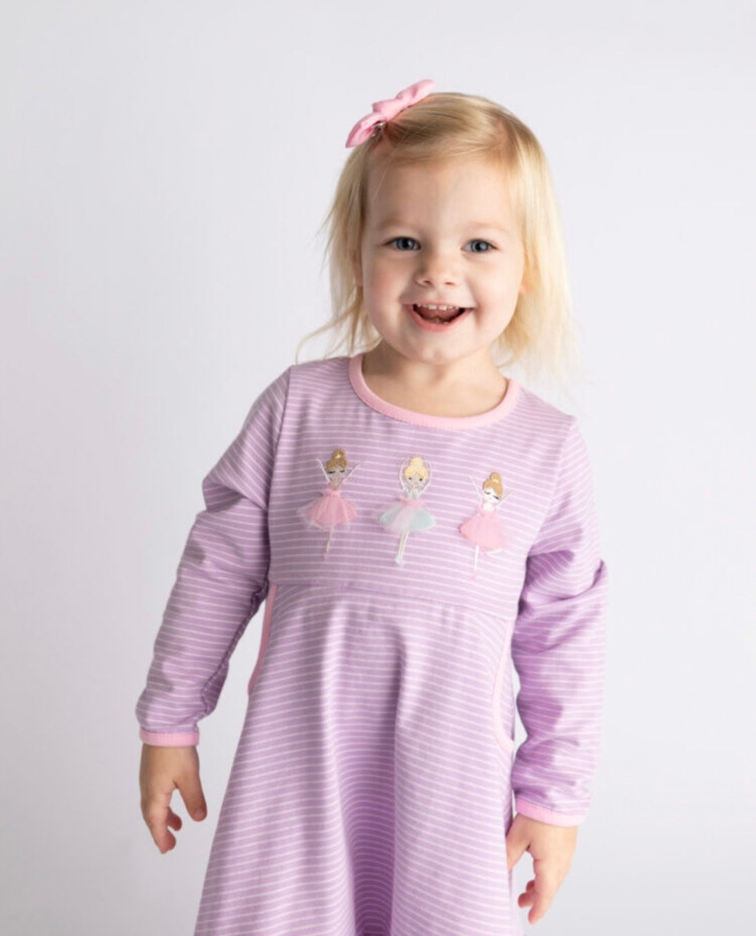 Ballerina Appliqué L/S Dress