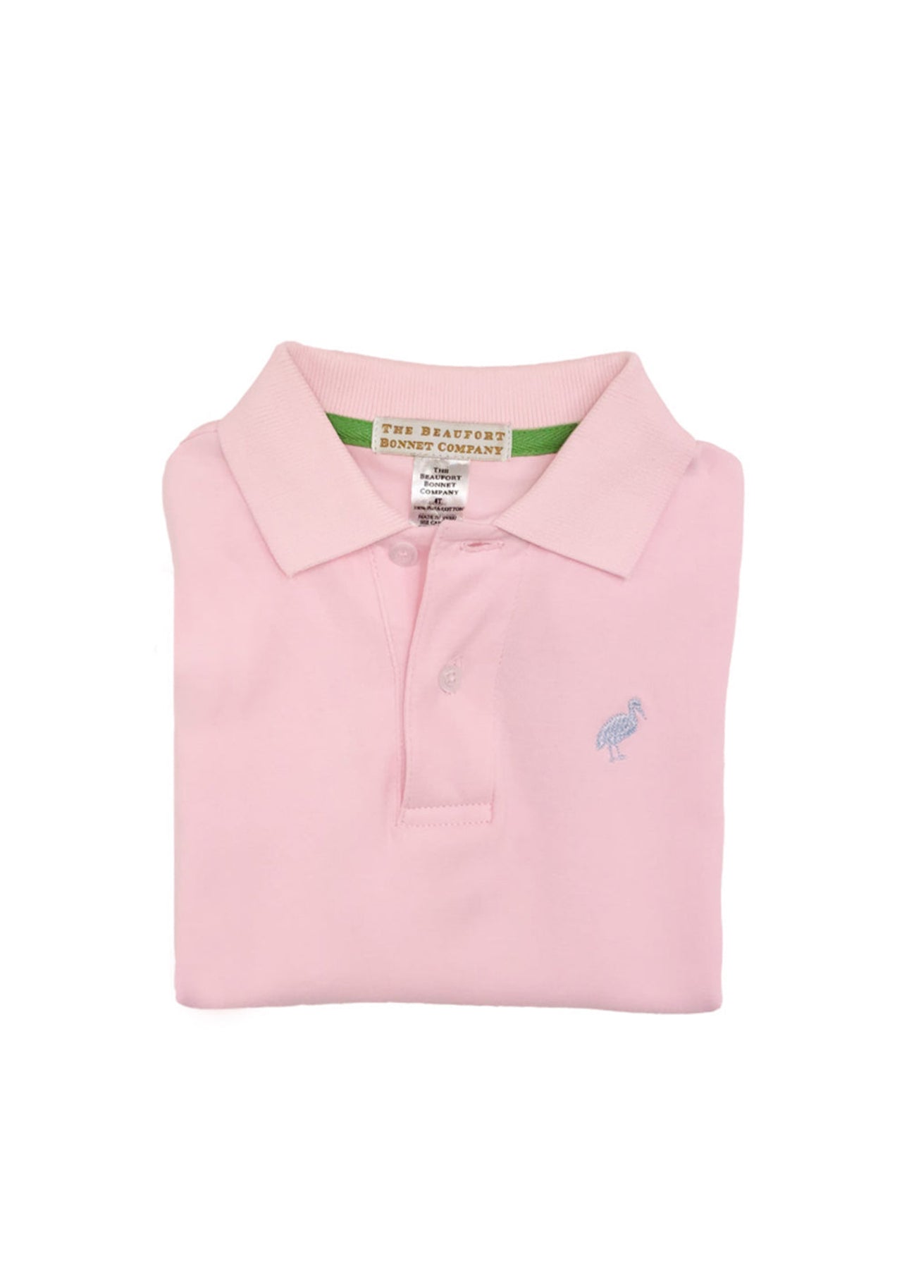 Prim and Proper Polo SS- Palm Beach Pink, Buckhead Blue