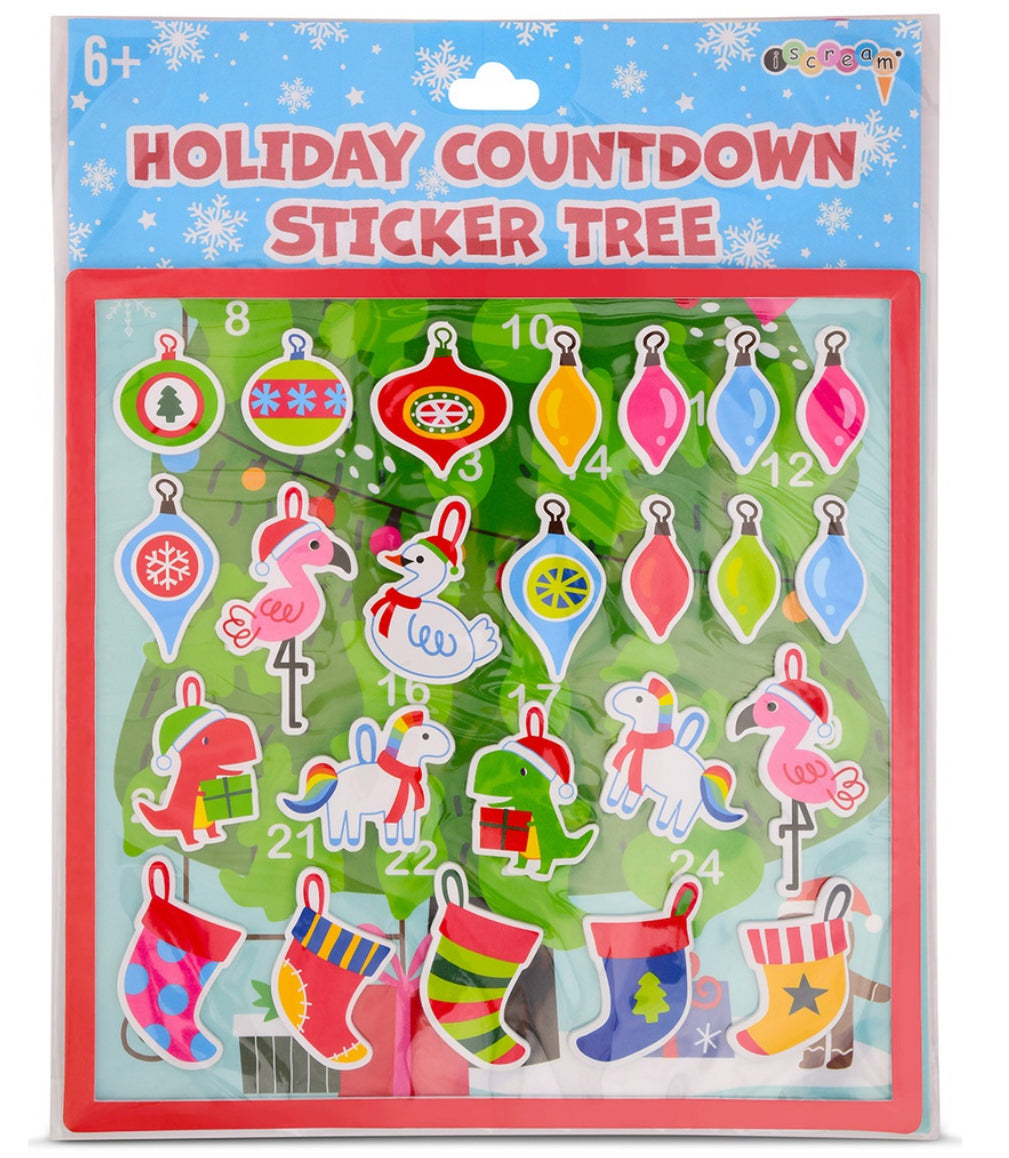 Holiday Countdown Sticker Tree