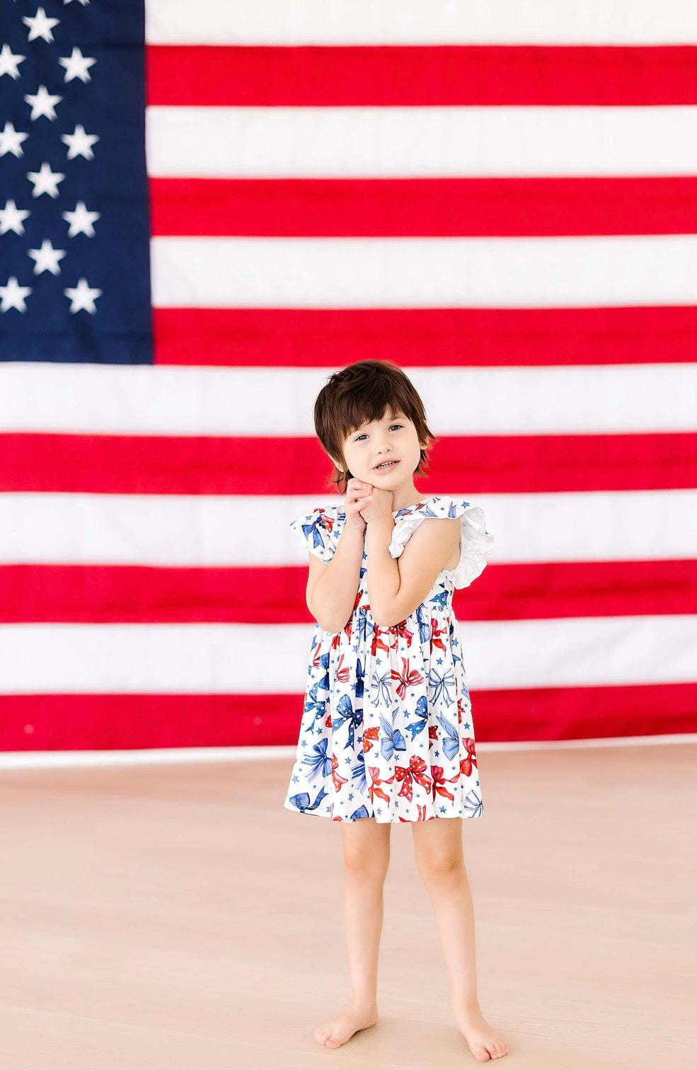 Born to Sparkle Flutter Sleeve Twirl Dress