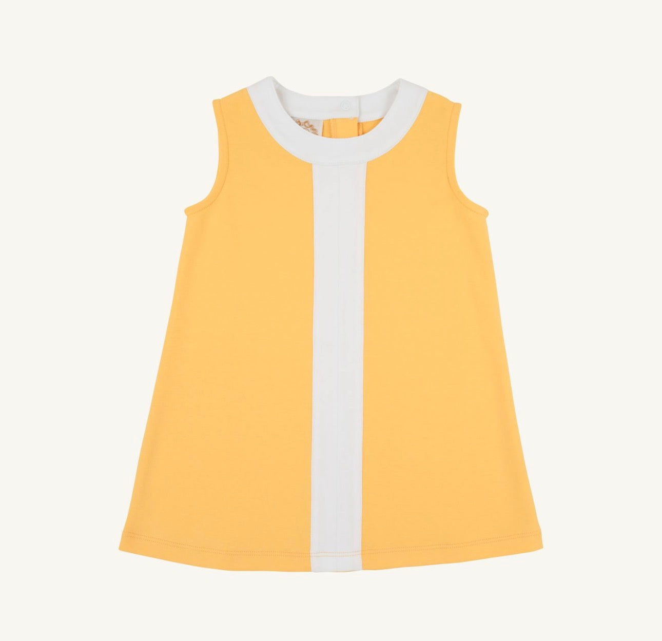 Daisy Dress- Yates Ave Yellow/Worth Ave White
