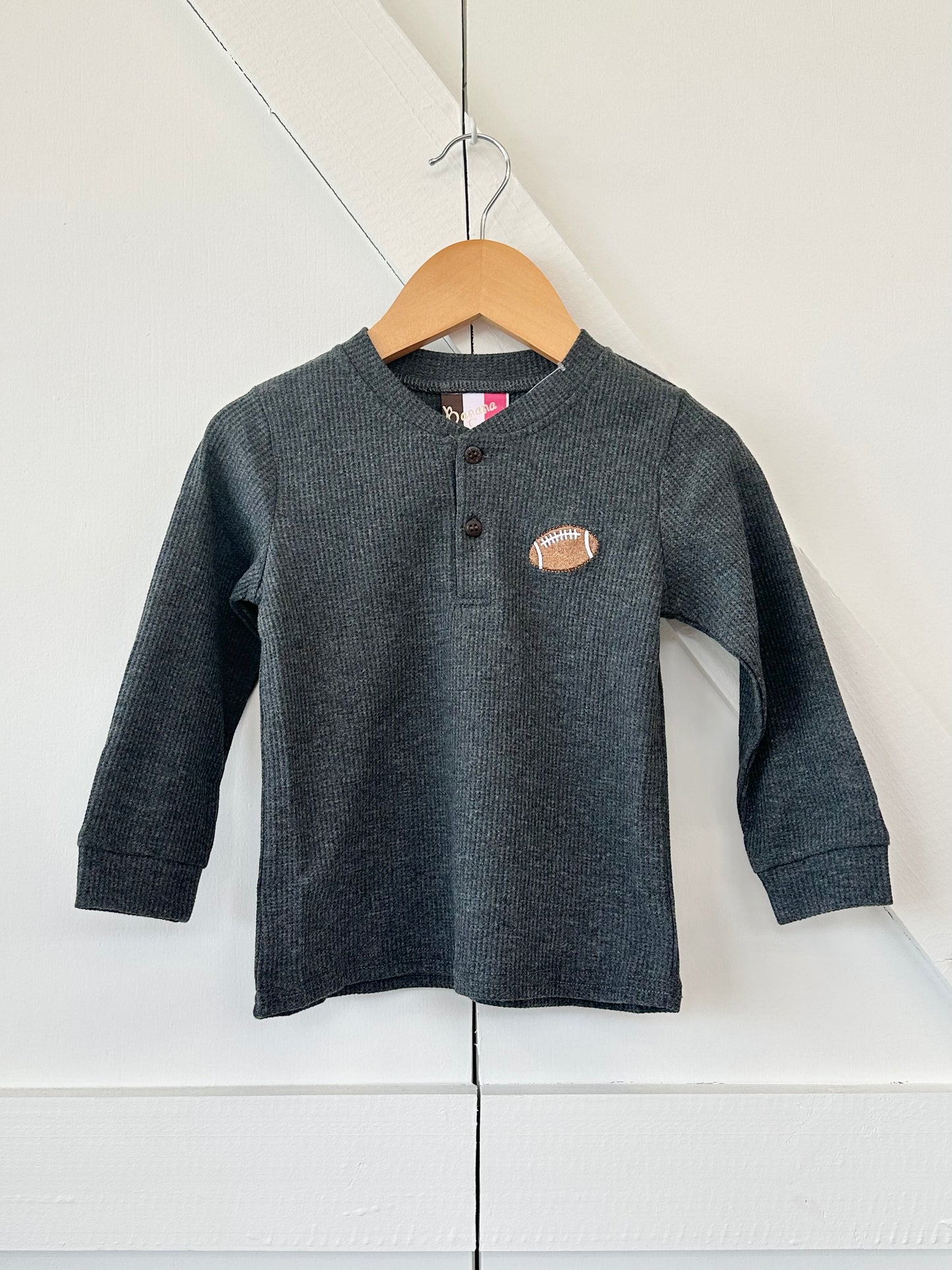 Boys Henley Shirt-Football