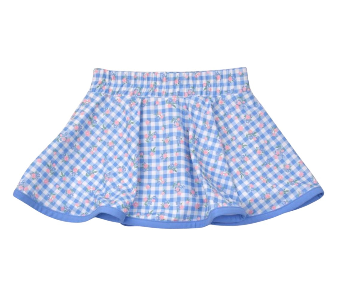 Skort, Checks and Flowers