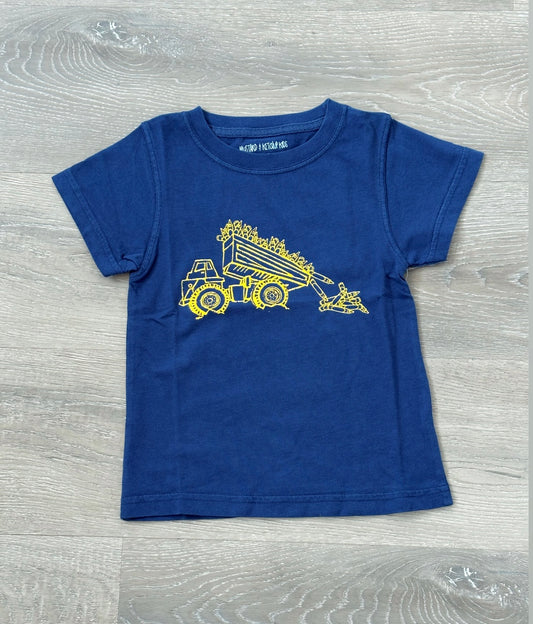 Navy Dumptruck with Crayons