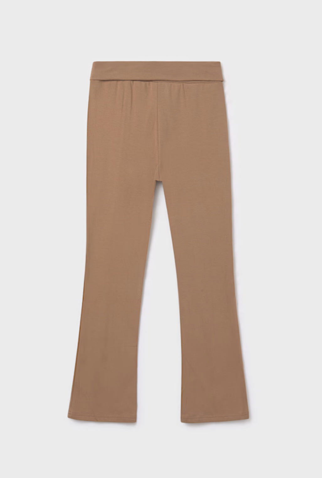 Girl Flare Leggings-Camel