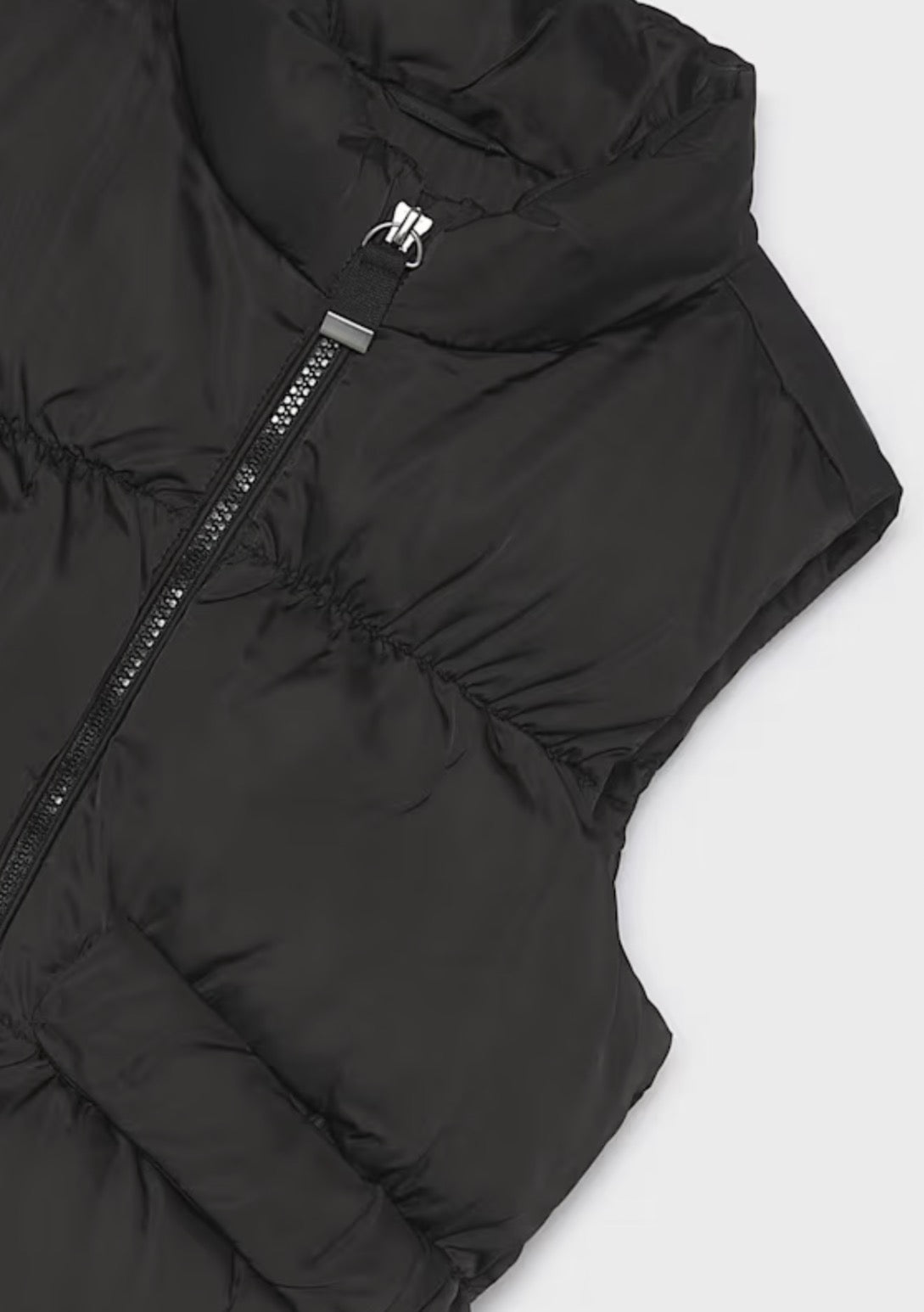 Girl Satin Vest-Black
