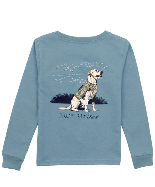 Boys Good Boy LS Steel Blue