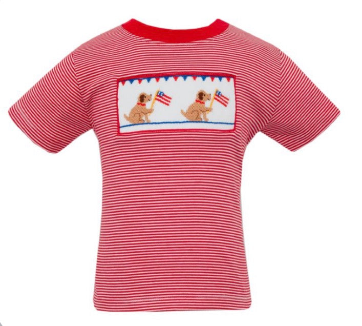 AMERICANA PUPPY-Red Knit Stripe