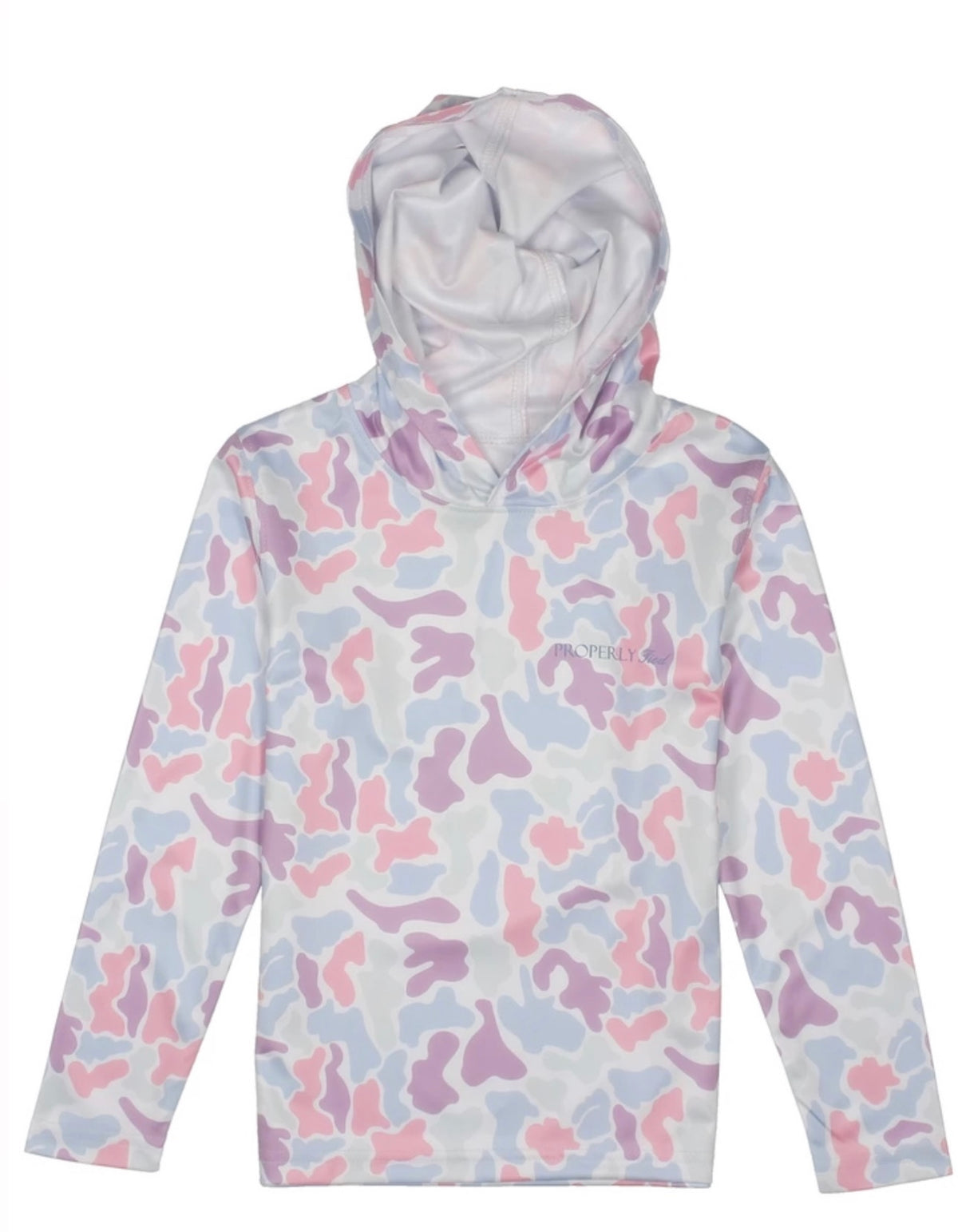 Girls Sportsman Performance Hoodie Cotton Candy Camo