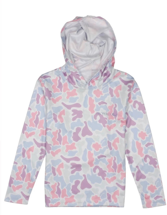 Girls Sportsman Performance Hoodie Cotton Candy Camo