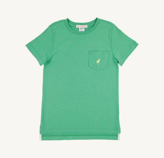 Carter Crewneck- Gibson Island Green/Worth Ave White/Lake Worth Yellow