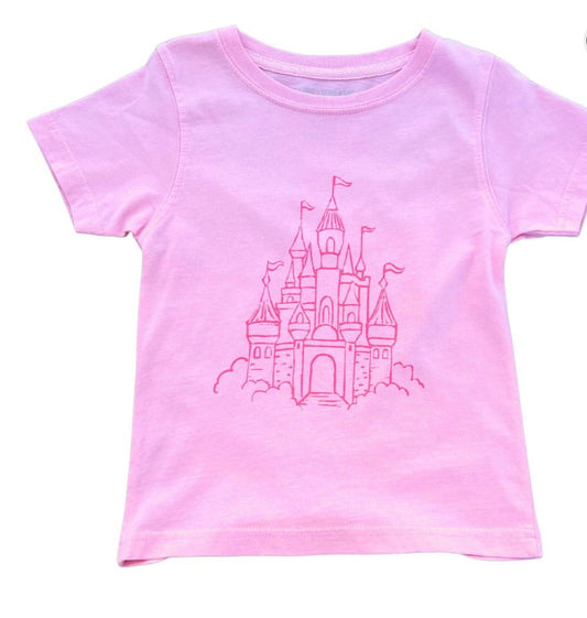 SS Light Pink Castle T--Shirt